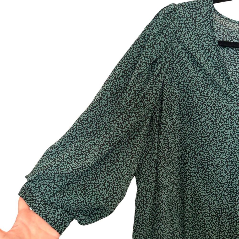 A New Day puff sleeve green blouse XXL ‼️must bundle with other listings‼️ - Picture 3 of 8